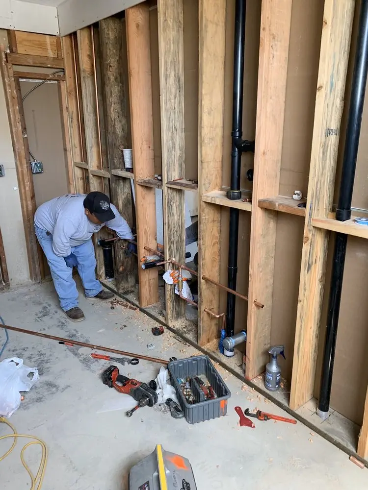 Commercial rough-in plumbing for Gas Line Repair in Minnehaha
